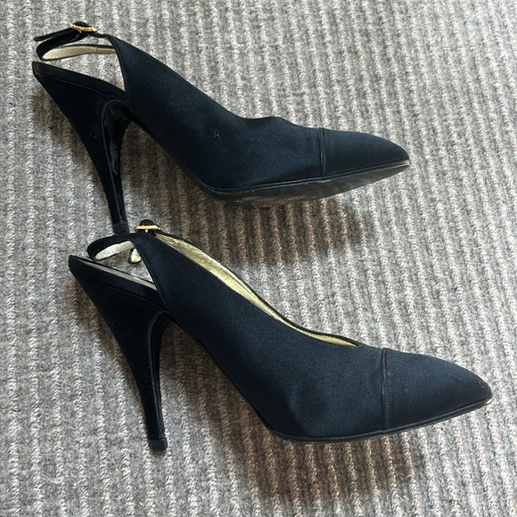 Chanel Satin Slingbacks - Picture 3 of 13